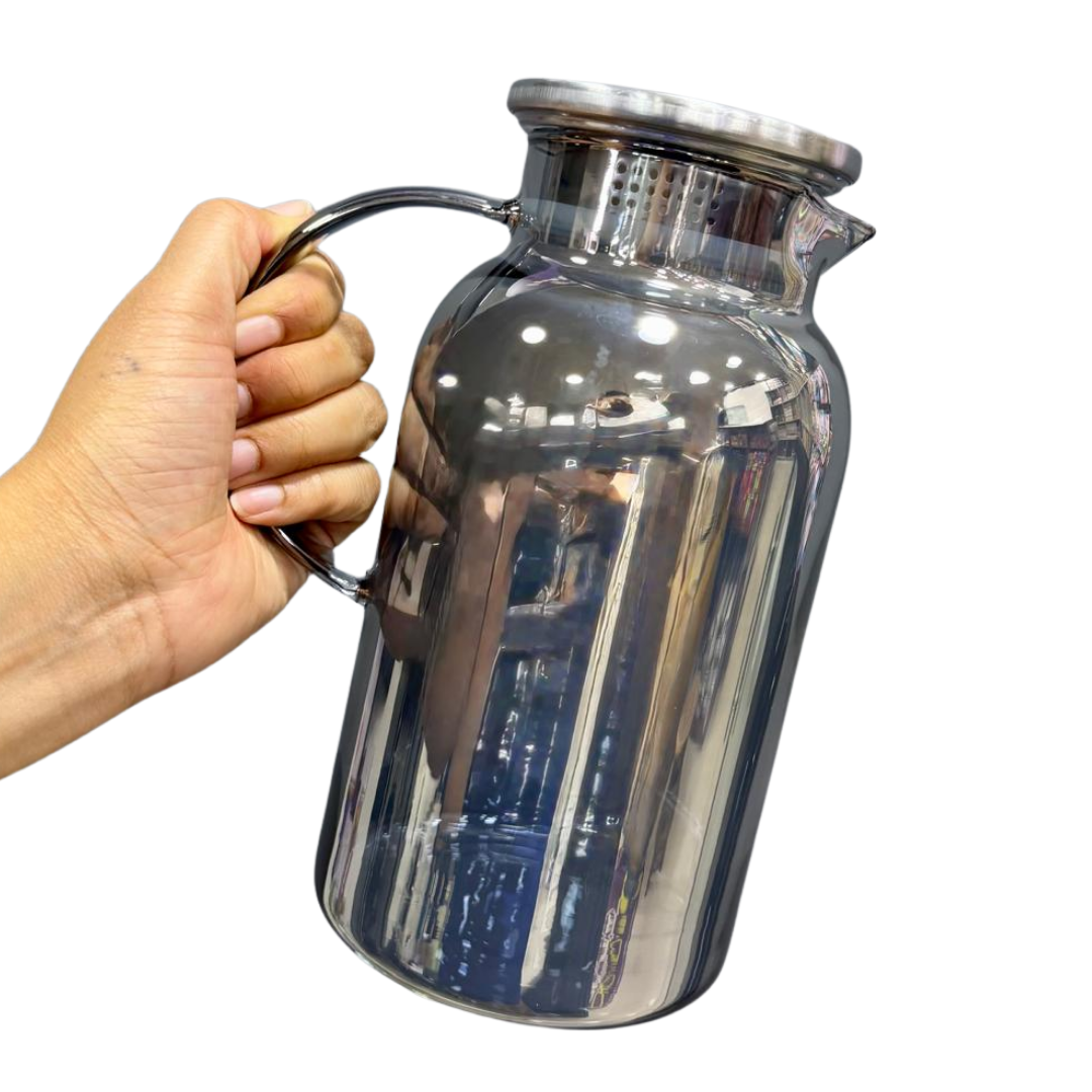 JARRA VIDRIO TAPA INFUSORA MEDIANA