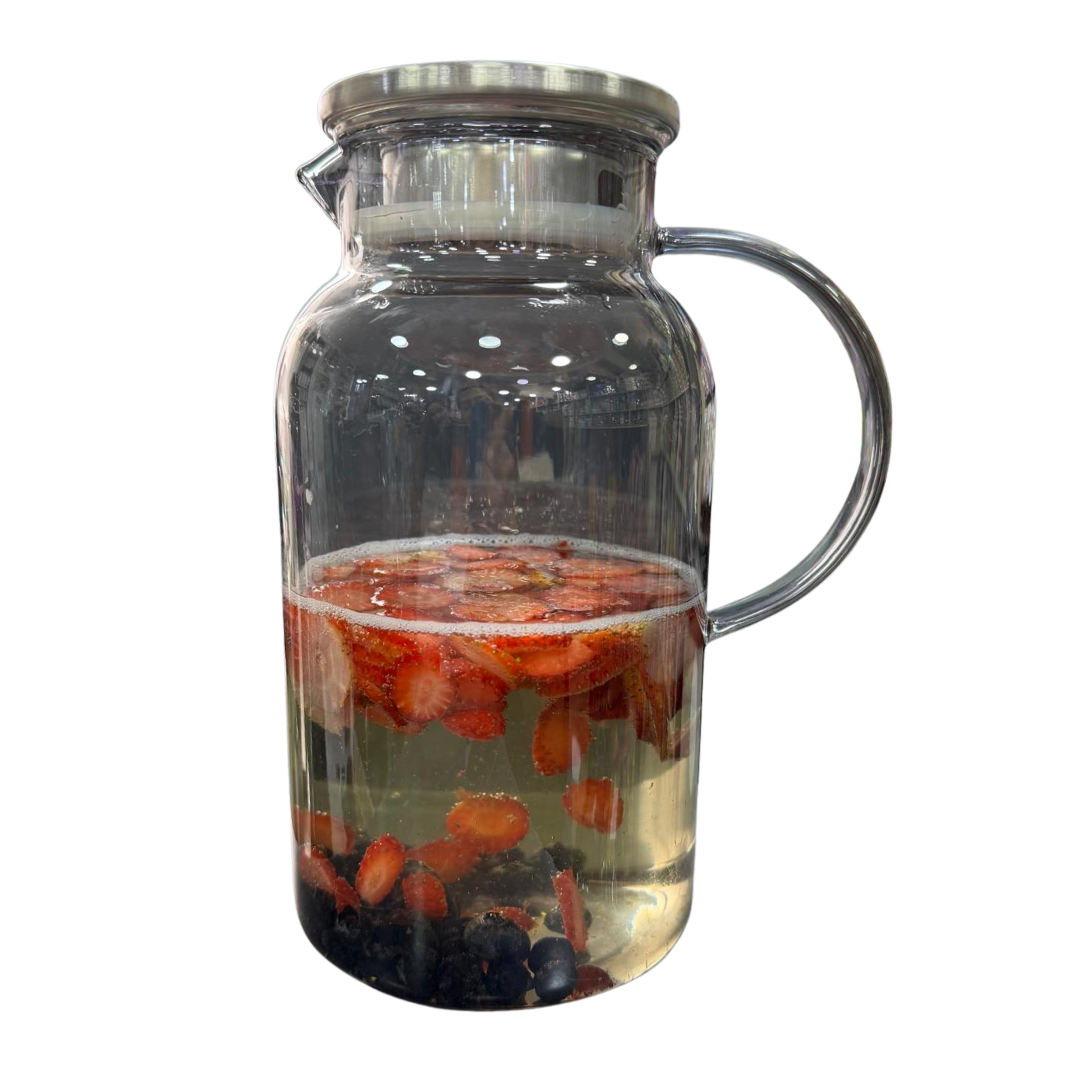 JARRA VIDRIO TAPA INFUSORA MEDIANA