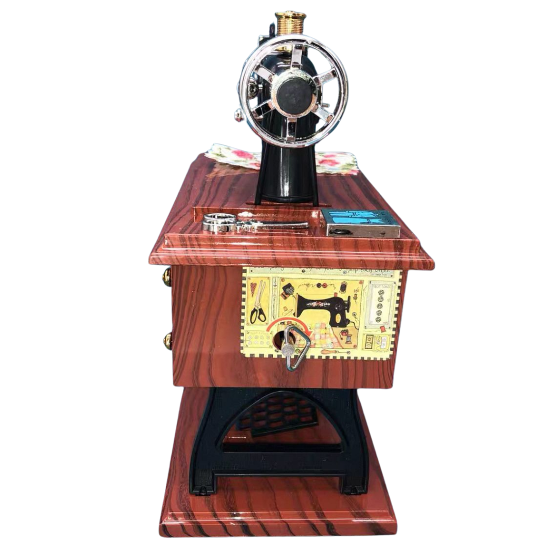 JOYERO MUSICAL MAQUINA COSER