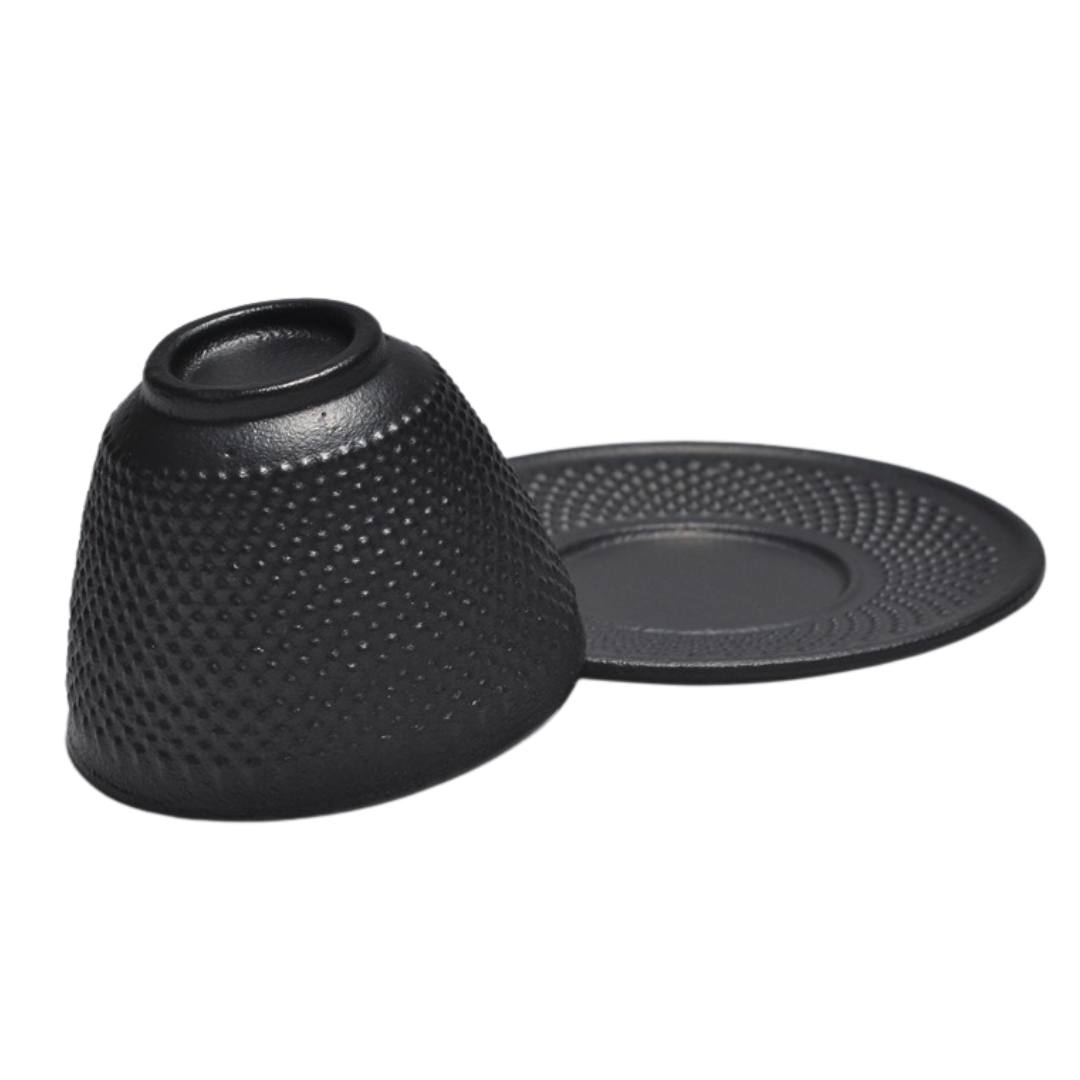 SET TAZA Y PLATO HIERRO FUNDIDO