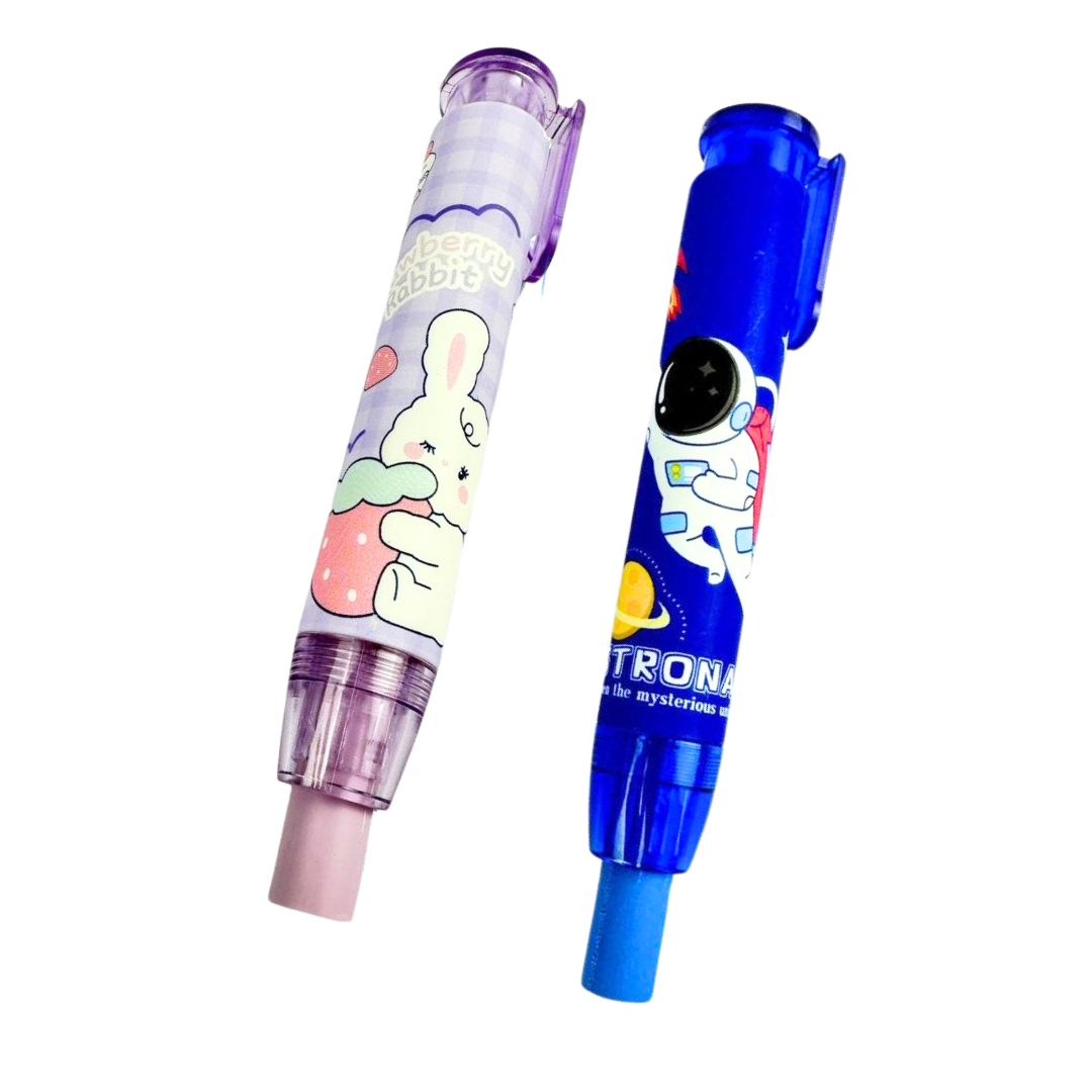 BORRADOR RETRACTIL DOBLE BARRA FIGURAS