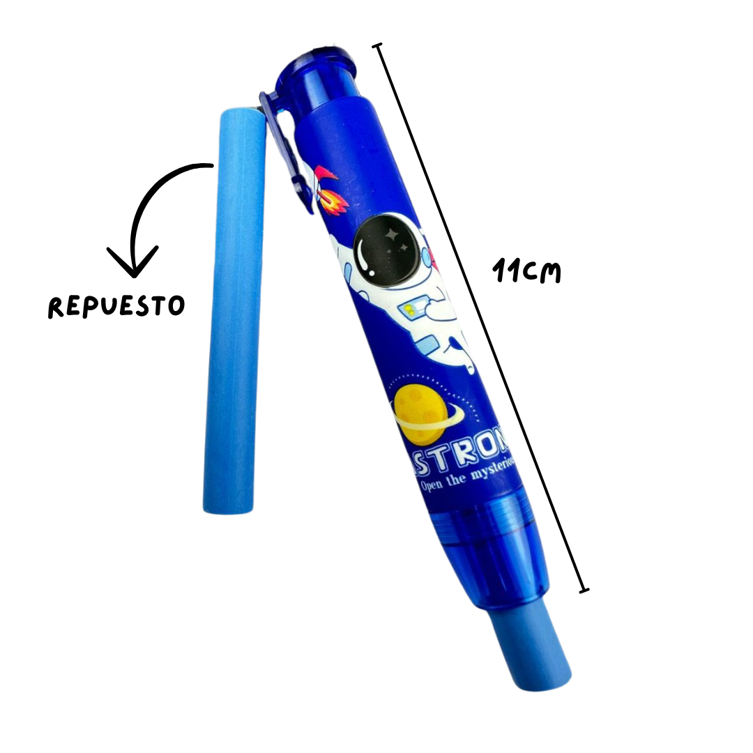 BORRADOR RETRACTIL DOBLE BARRA FIGURAS