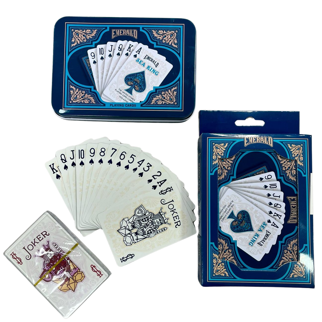 POKER CARTAS EMERALD BLUE