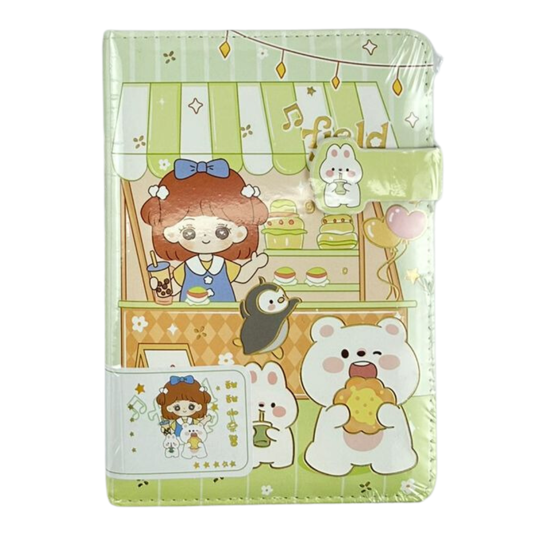 AGENDA TIPO CUERO ANIME ACOLCHADA