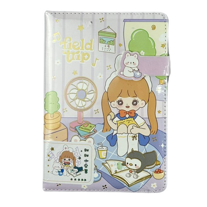 AGENDA TIPO CUERO ANIME ACOLCHADA