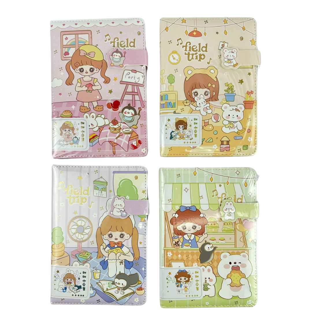 AGENDA TIPO CUERO ANIME ACOLCHADA