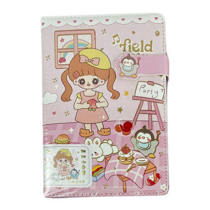 AGENDA TIPO CUERO ANIME ACOLCHADA