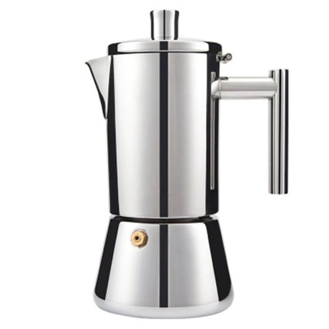 CAFETERA MOKA DE ACERO INOXIDABLE PARA INDUCCIÓN