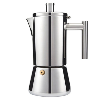 CAFETERA MOKA DE ACERO INOXIDABLE PARA INDUCCIÓN