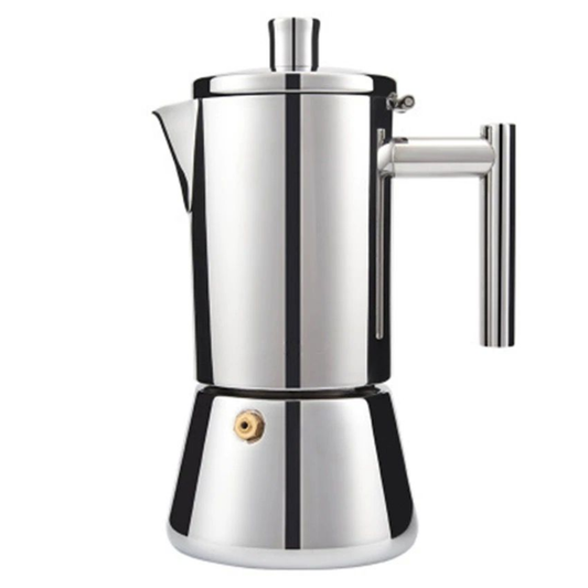 CAFETERA MOKA DE ACERO INOXIDABLE PARA INDUCCIÓN