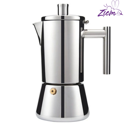 CAFETERA MOKA DE ACERO INOXIDABLE PARA INDUCCIÓN