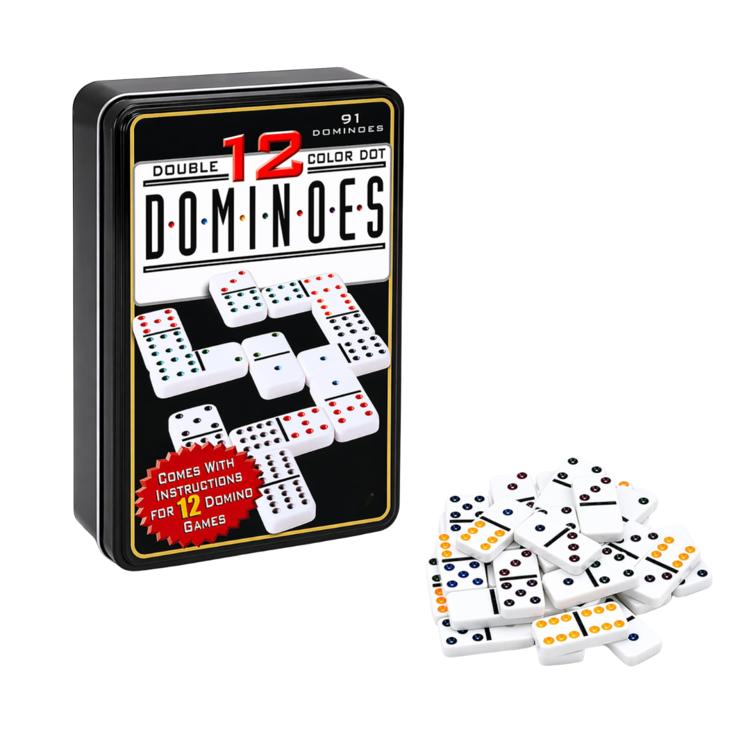 DOMINO DOBLE-12 CAJA METALICA