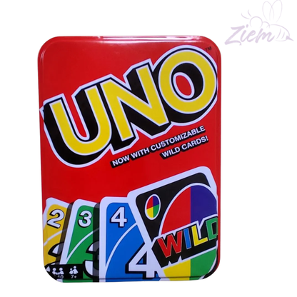 CARTAS UNO CAJA METALICA