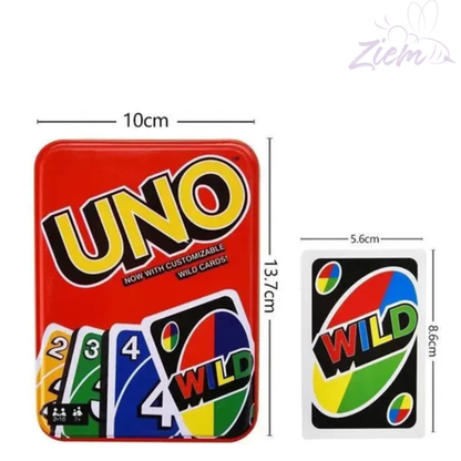 CARTAS UNO CAJA METALICA