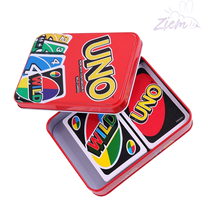CARTAS UNO CAJA METALICA
