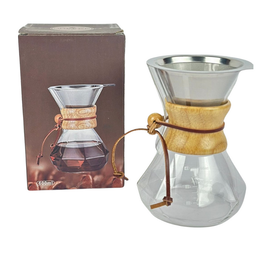 CAFETERA CHEMEX CUELLO MADERA