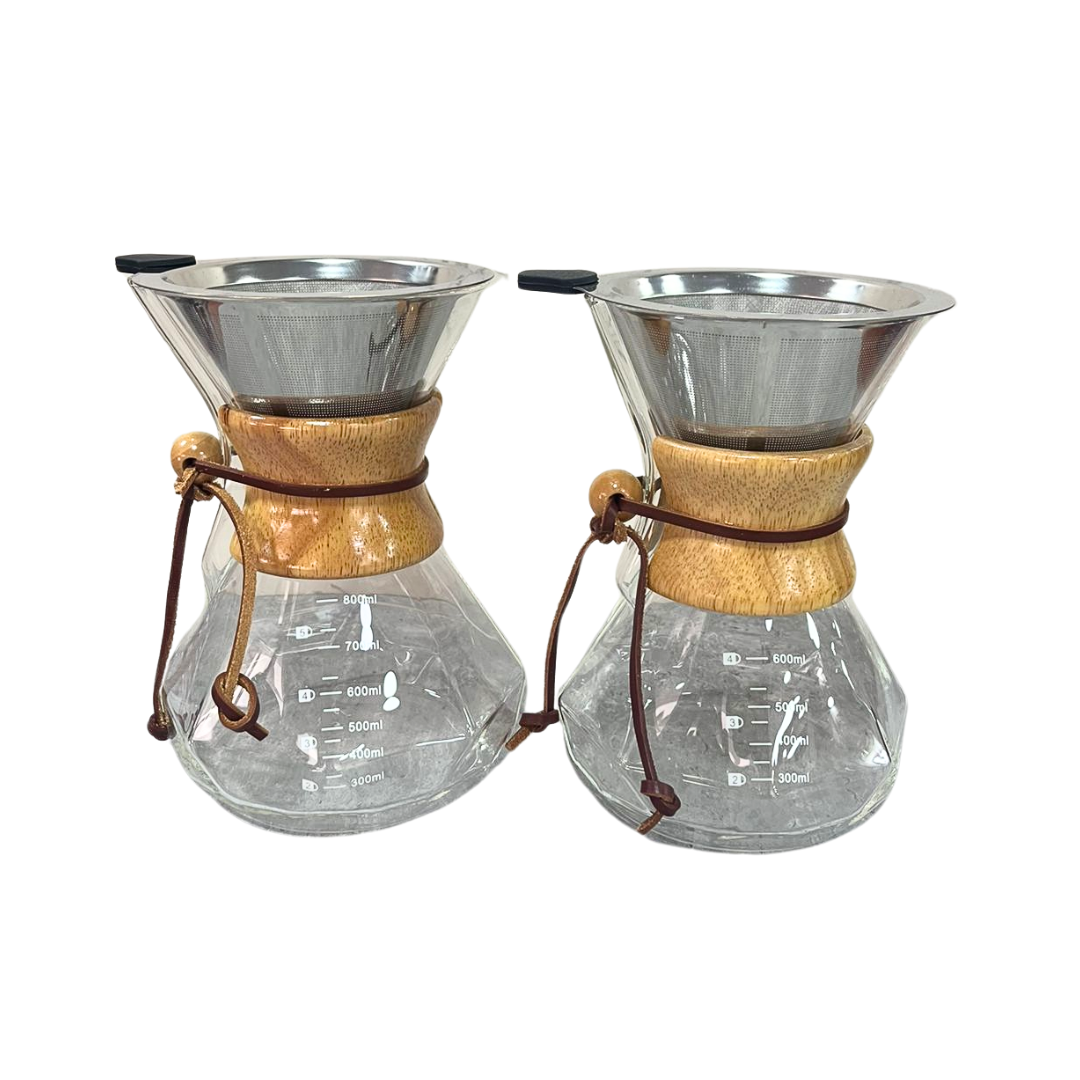 CAFETERA CHEMEX CUELLO MADERA