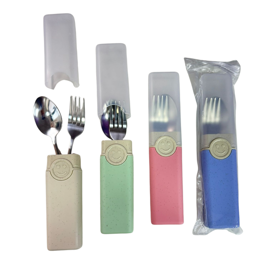 SET DE CUBIERTOS X 2 CON ESTUCHE EN FIBRA