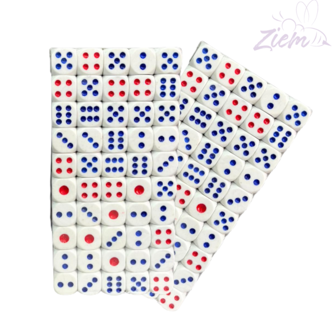 DADOS DE JUEGO PACK DE 50PCS