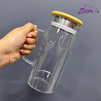 JARRA EN VIDRIO INFUSOR