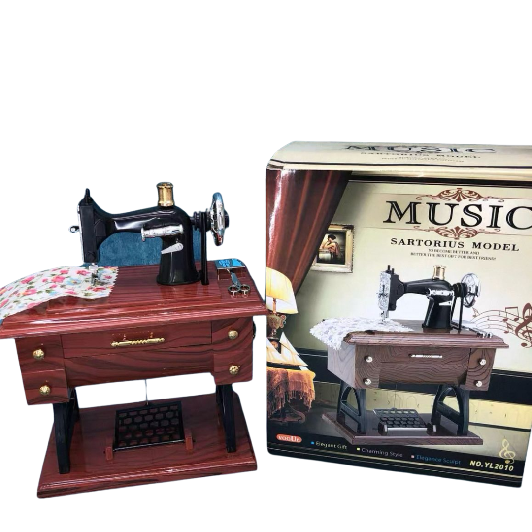 JOYERO MUSICAL MAQUINA COSER
