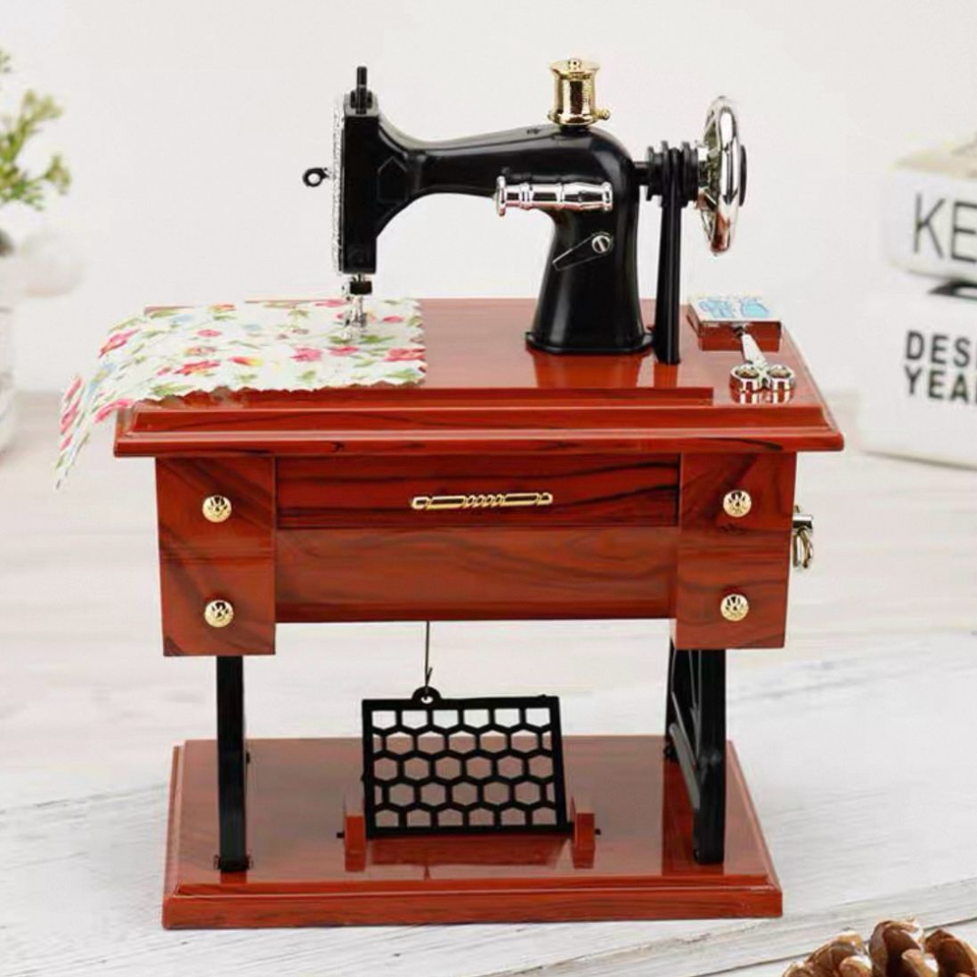 JOYERO MUSICAL MAQUINA COSER