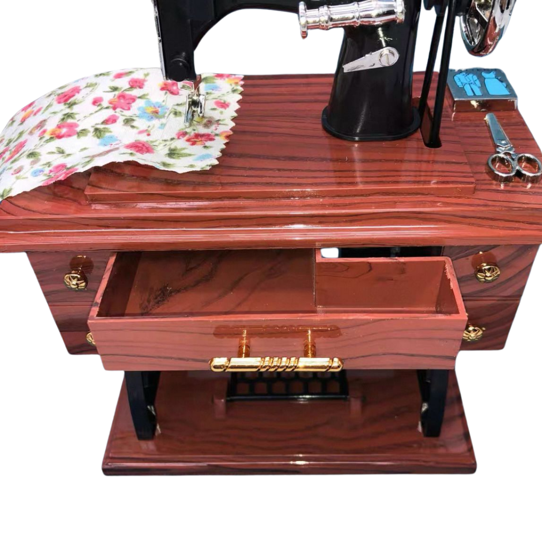 JOYERO MUSICAL MAQUINA COSER