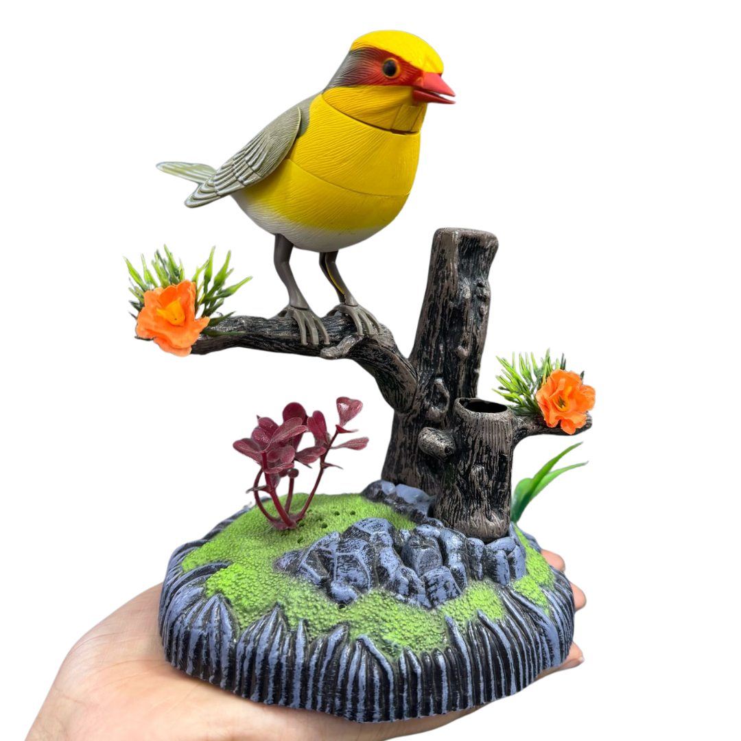 ADORNO PAJARO MUSICAL SENCILLO