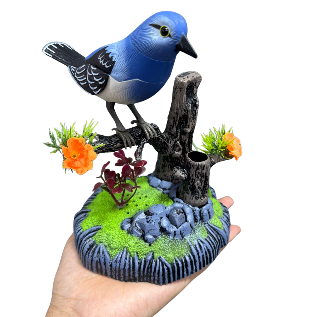 ADORNO PAJARO MUSICAL SENCILLO