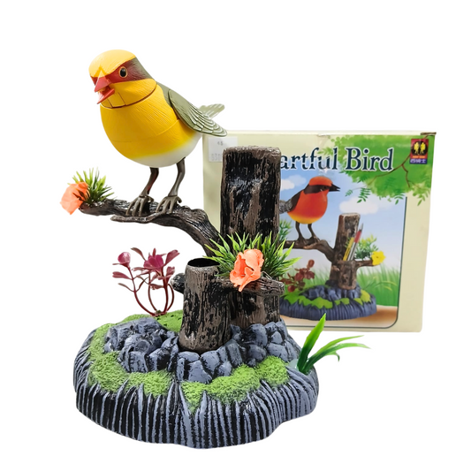 ADORNO PAJARO MUSICAL SENCILLO
