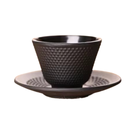 SET TAZA Y PLATO HIERRO FUNDIDO