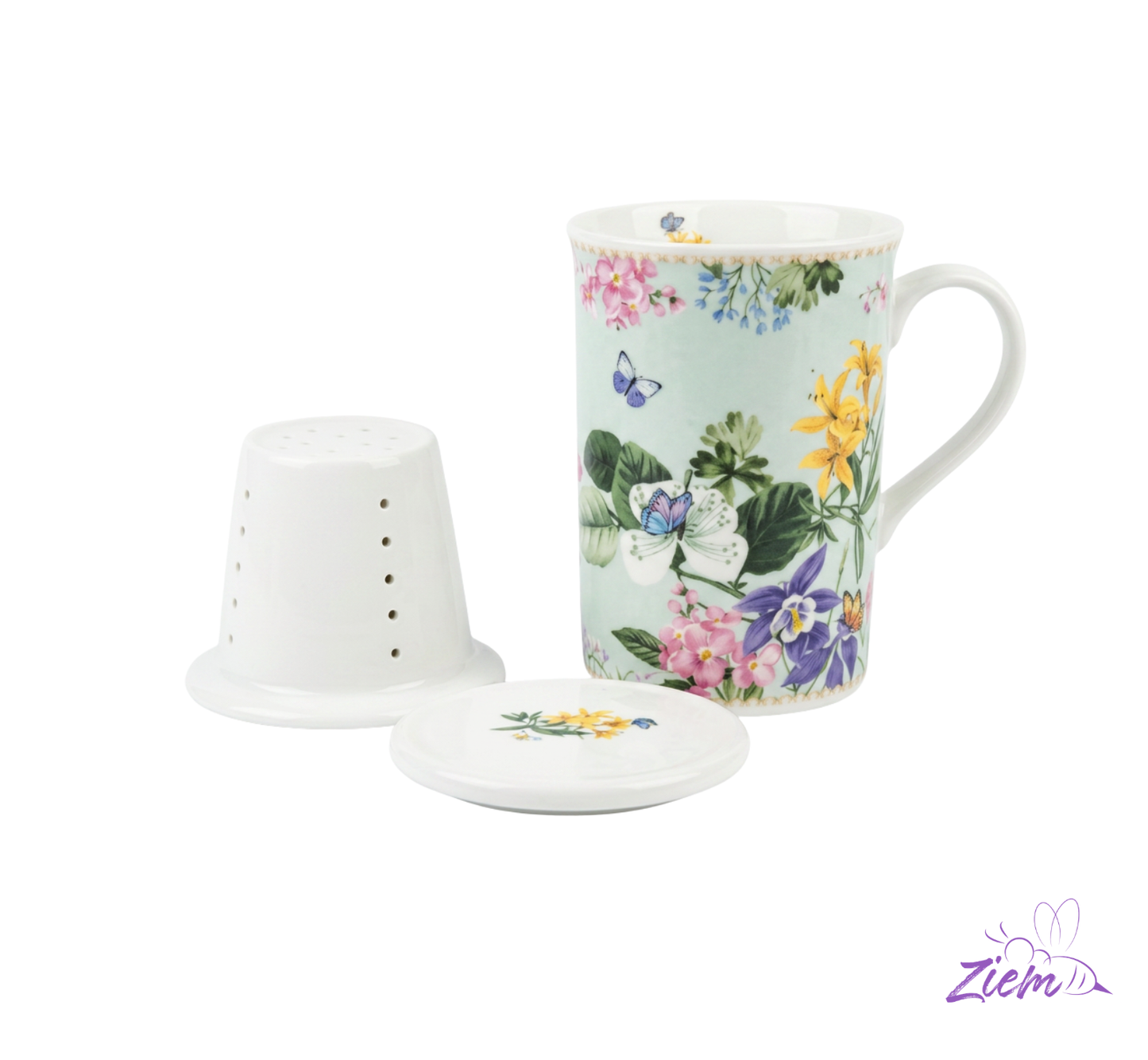 POCILLO TAPA MAYA CERAMICA INFUSION CAJA LUJO