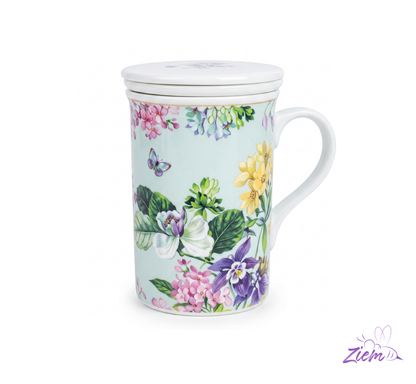 POCILLO TAPA MAYA CERAMICA INFUSION CAJA LUJO