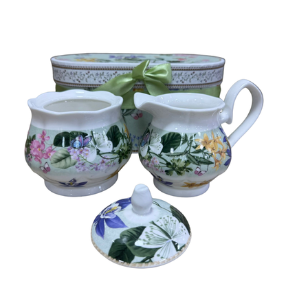 SET AZUCARERAY CREMERA VINTAGE X2 CAJA DE LUJO