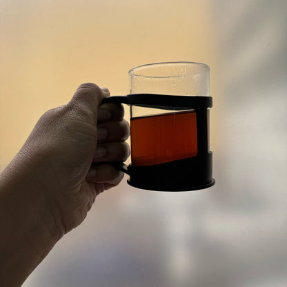POCILLO EN VIDRIO CAFETERO