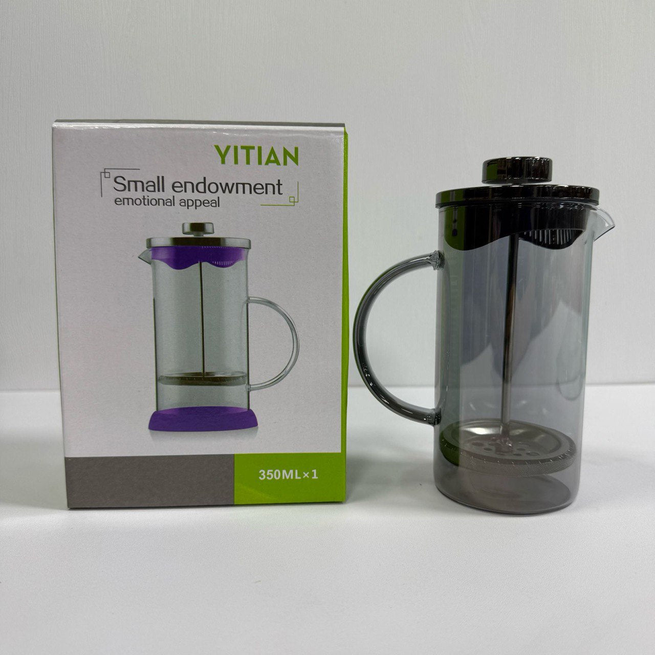 PRENSA FRANCESA TOTAL VIDRIO NEGRO 350ML