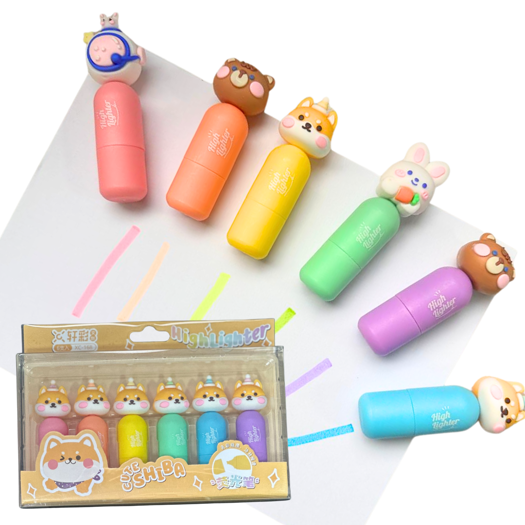 RESALTADOR DISPLAY X 6PCS FIGURAS