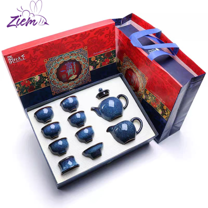 SET DE TÉ  CERAMICA TRADICIONAL X10PCS