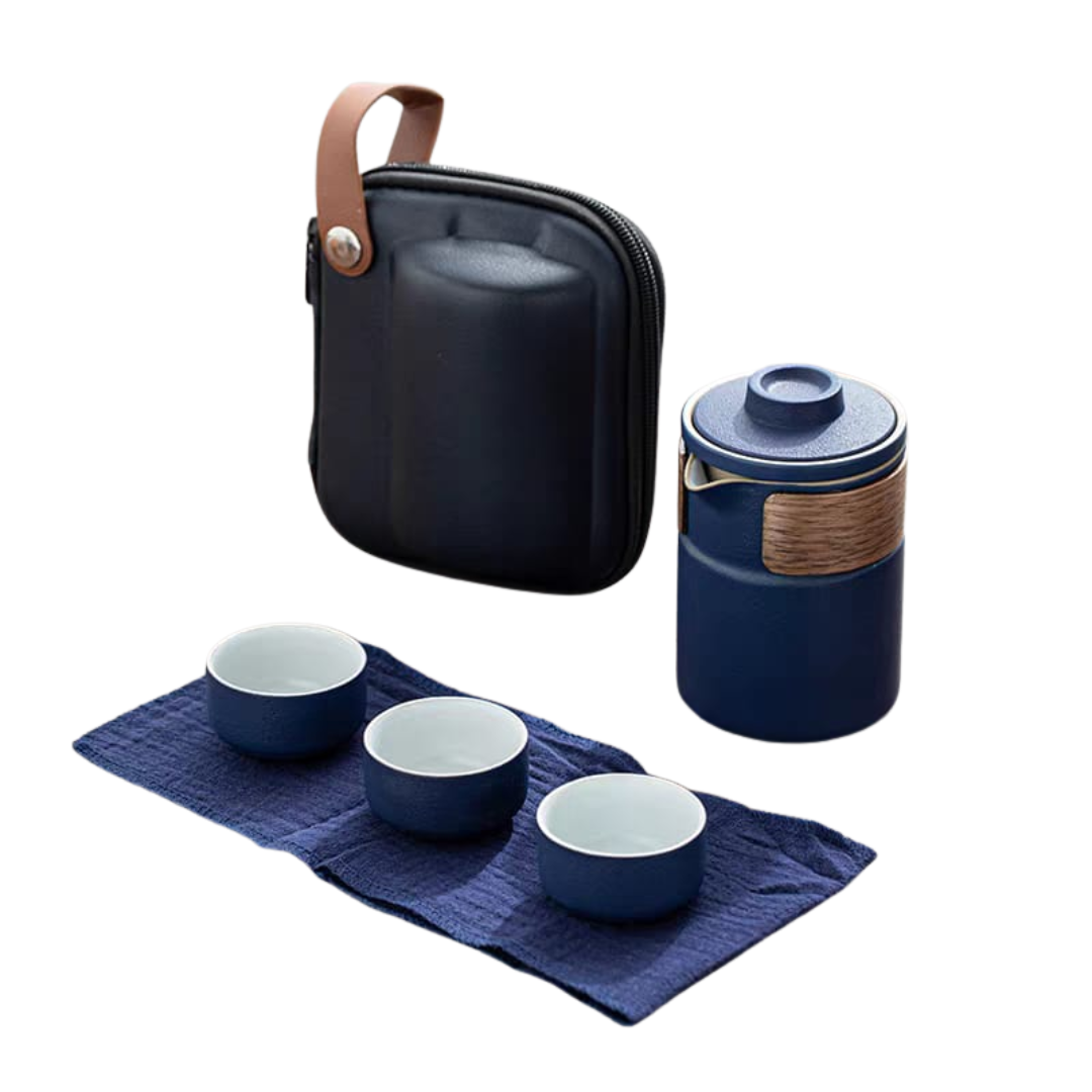 SET DE TÉ VIAJERO MALETA 3 TAZAS