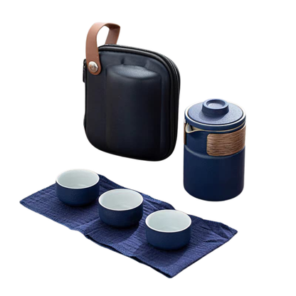SET DE TÉ VIAJERO MALETA 3 TAZAS