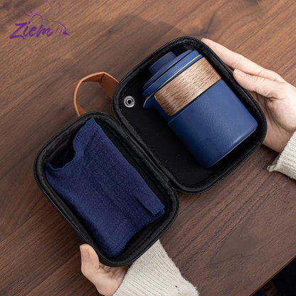 SET DE TÉ VIAJERO MALETA 3 TAZAS