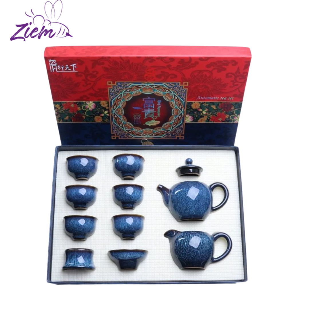 SET DE TÉ  CERAMICA TRADICIONAL X10PCS