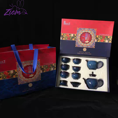SET DE TÉ  CERAMICA TRADICIONAL X10PCS
