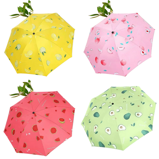 SOMBRILLA DOBLE AUTOMATICA FRUTAS