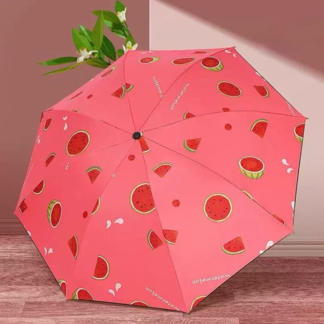 SOMBRILLA DOBLE AUTOMATICA FRUTAS