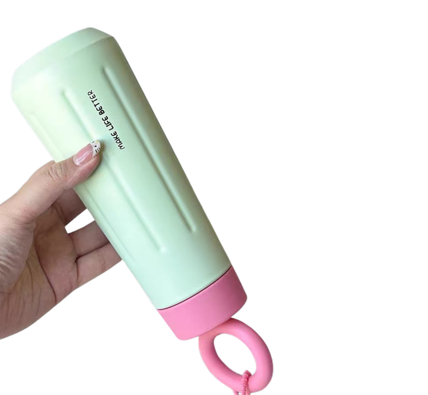 TERMO CON LLAVERO DE FLOR 450ML