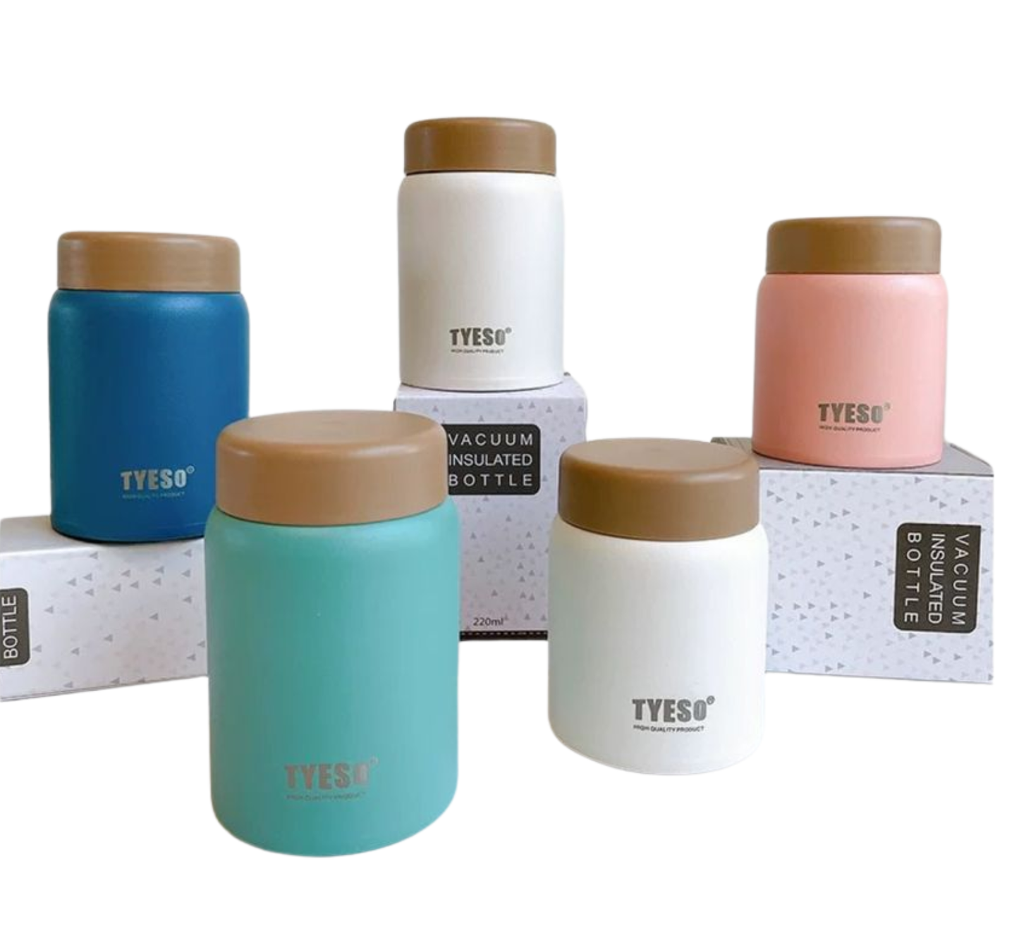 MINI TERMO UNICOLOR TAPA ROSCA 220ML