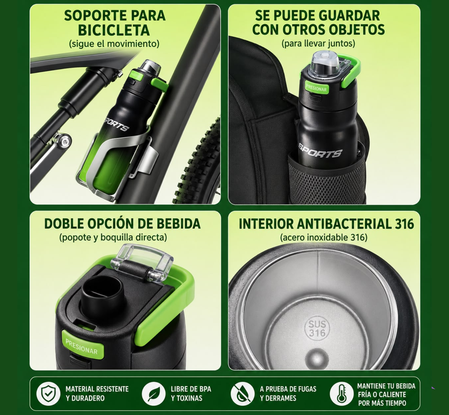 TERMO DOBLE BOQUILLA DEGRADE 550ML