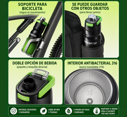 TERMO DOBLE BOQUILLA DEGRADE 550ML