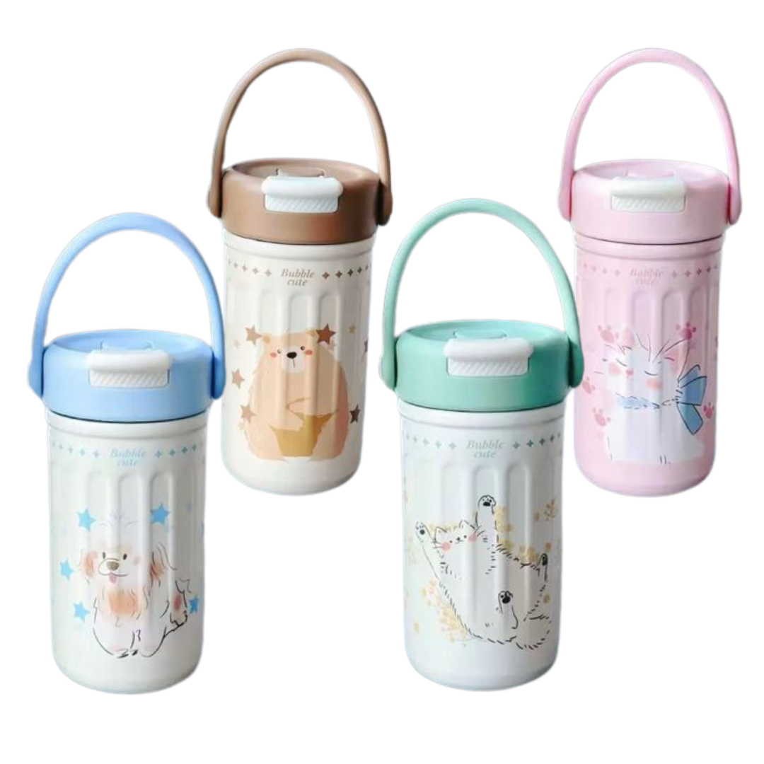 VASO TERMO CON PITILLO ESTAMPADO